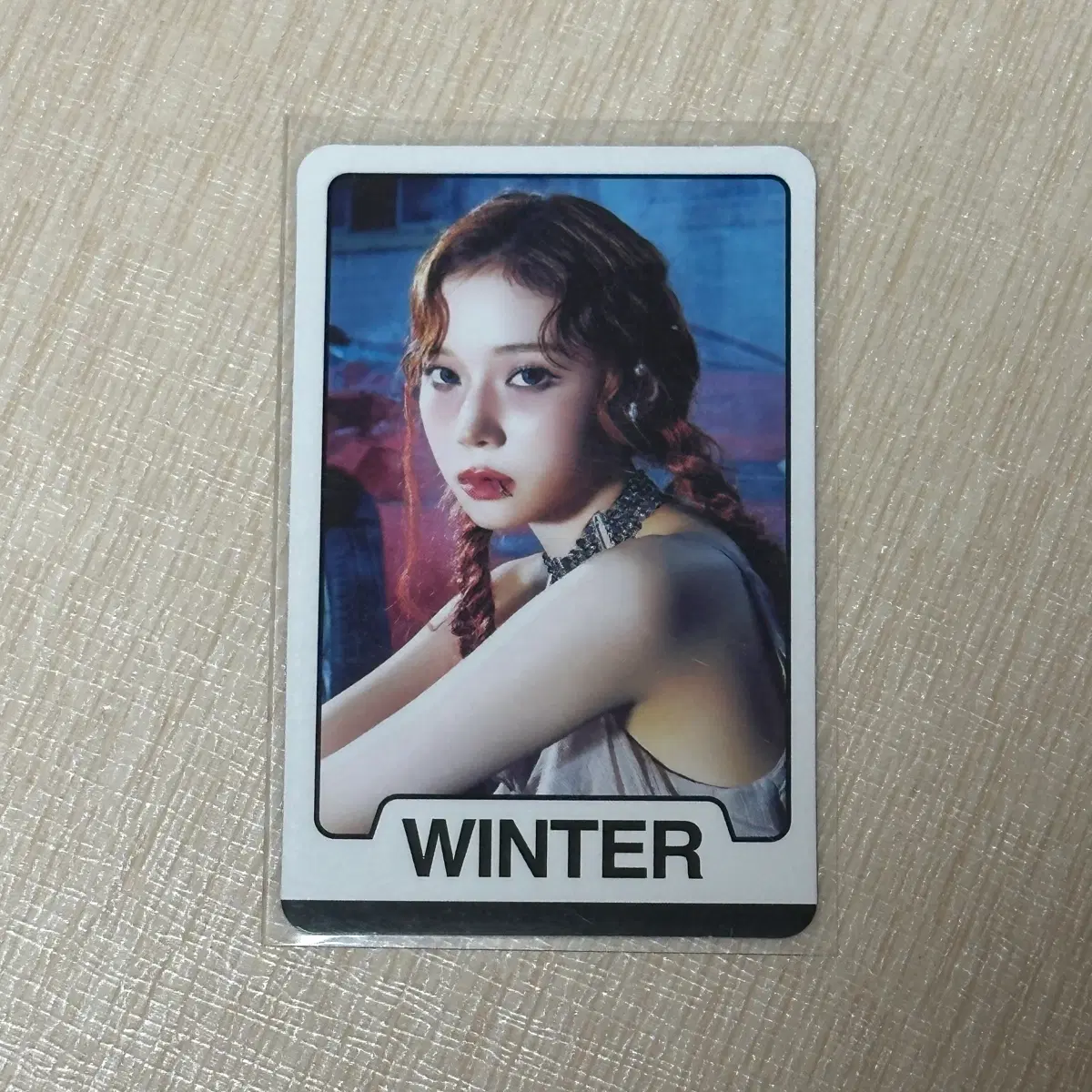 에스파 윈터 드라마 포카 포토카드 예판 특전 럭드