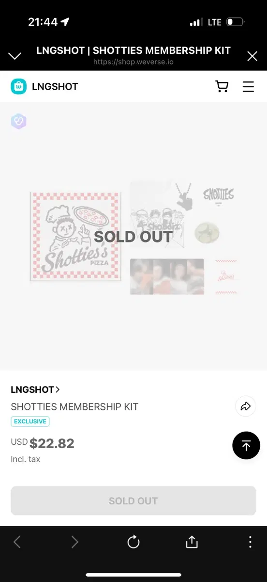 롱샷 SHOTTIES MEMBERSHIP KIT 구해요