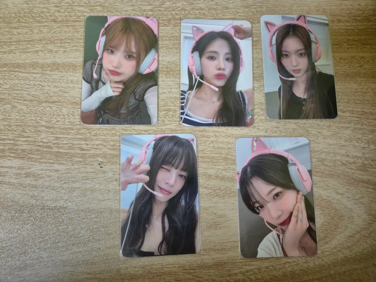 프로미스나인 사운드웨이브 특전 고양이 헤드셋
