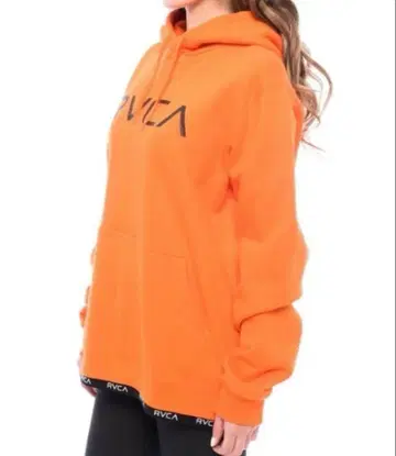 RVCA 로고 풀오버 후드티 오렌지 [새상품급]