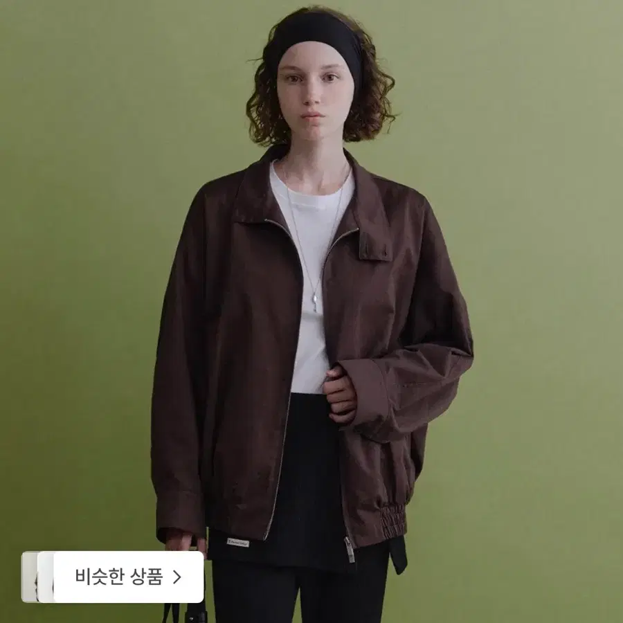 포유온 타프 taf oversized blouson 모카브라운