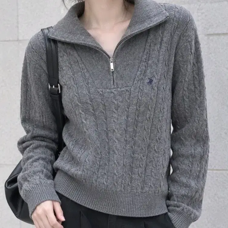 비버리 힐스 폴로클럽 꽈배기 니트