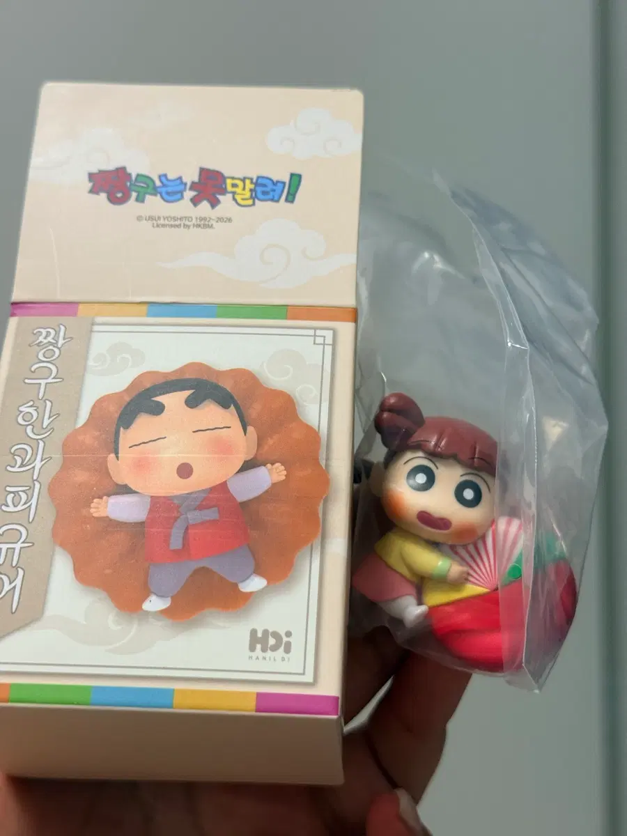 짱구 한과 피규어 유리