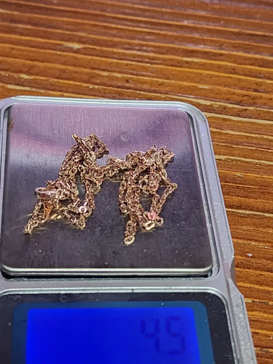 14K 로즈골드 체인 목걸이 4.5g 61센치