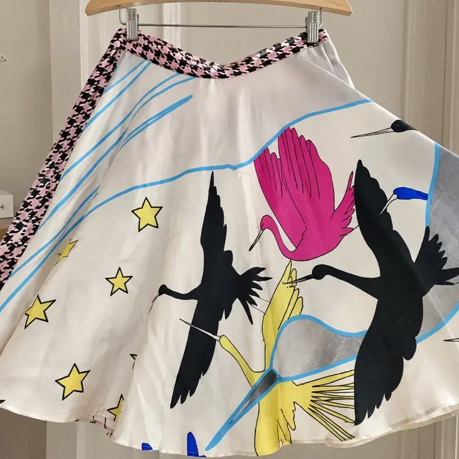 츠모리치사토 TSUMORI CHISATO 실크100 패턴 스커트