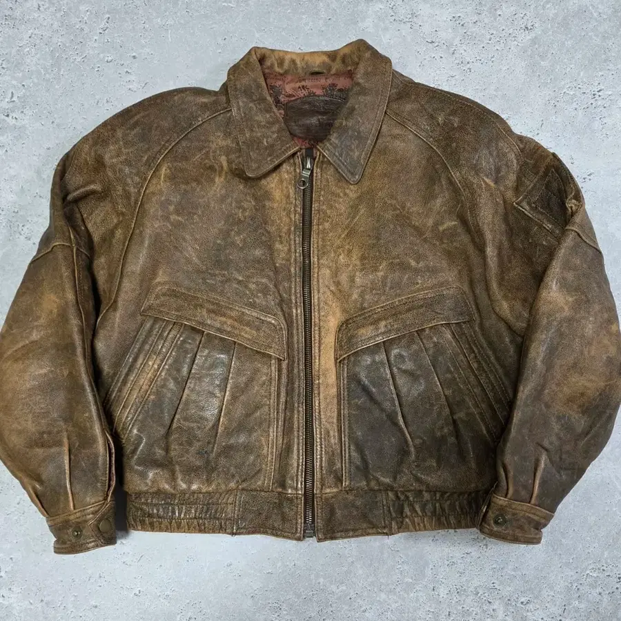 90s JAPAN WIND ARMOR 헤비카우레더