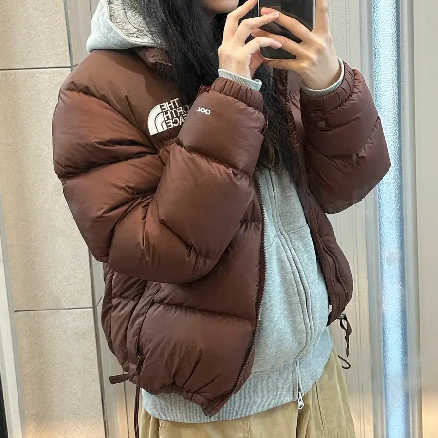 (W) 노스페이스 1996 레트로 눕시 자켓 다크 오크
