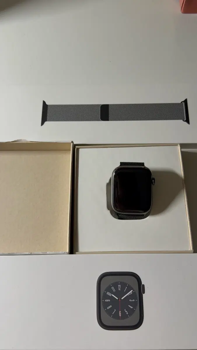 애플워치 8 스테인리스 46mm 셀룰러 리퍼 새제품