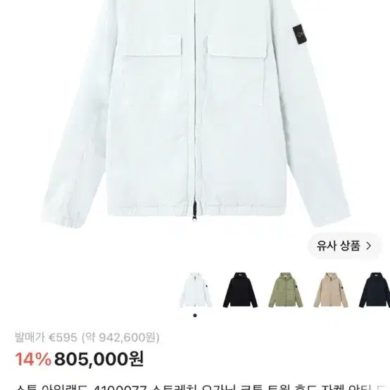 스톤아일랜드 멤브라나 바람막이 자켓