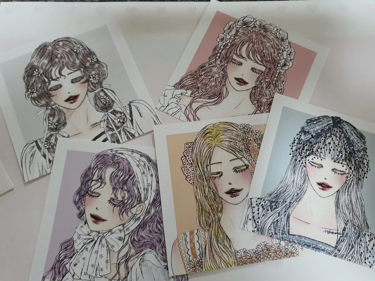 나몽인스 5종 5매(다꾸 인스 인물 빈티지 감티지)