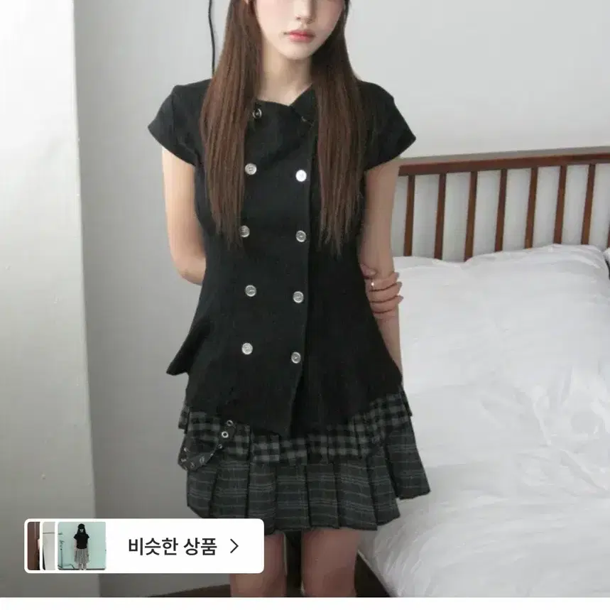 에이블리 더블버튼 카라 여름 반팔 나폴레옹 자켓 셔츠 블라우스
