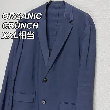 XXL~3XL 띠어리 린넨 테일러드 자켓 레어 사이즈 네이비