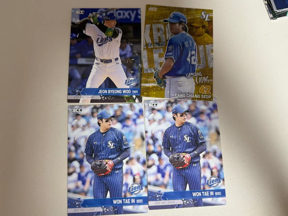 KBO 크보 카드 플러스 삼성라이온즈 패러렐 양창섭