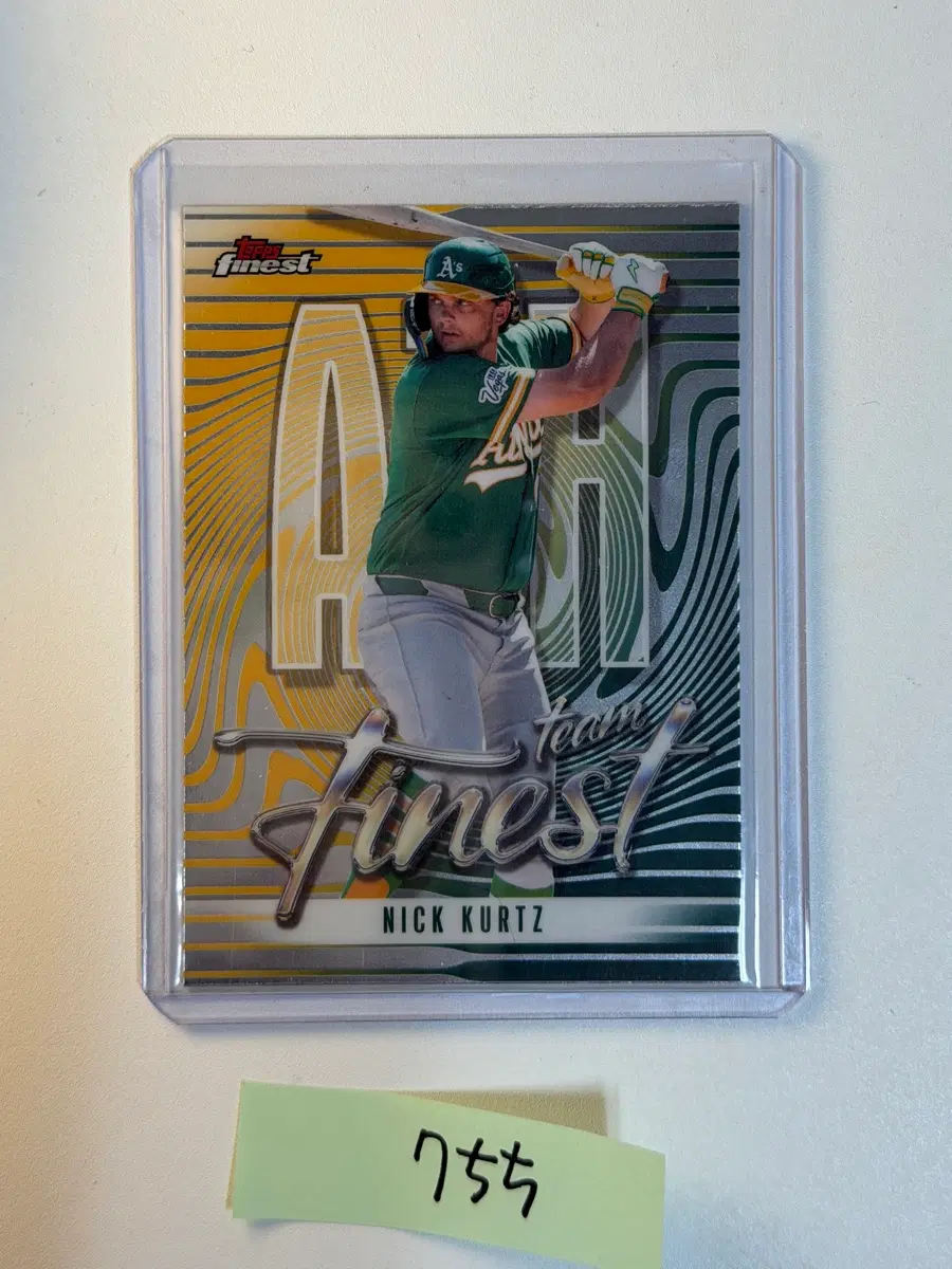 닉 커츠 Topps MLB 야구카드 오클랜드