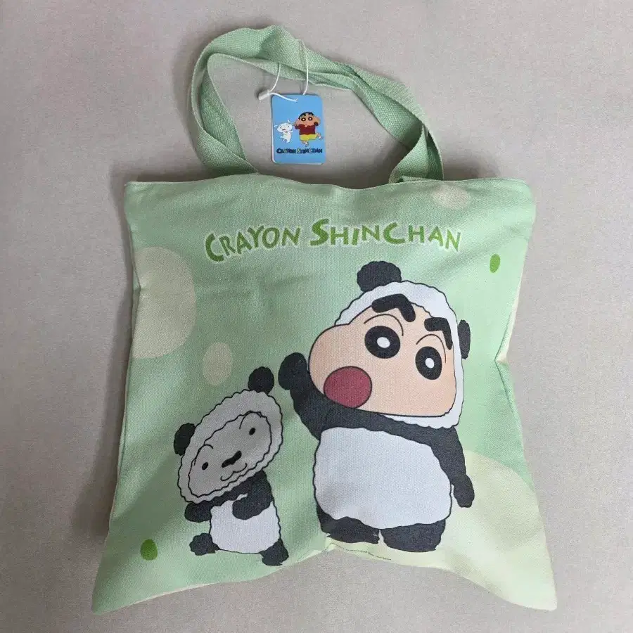 새상품) 짱구 신짱 흰둥이 토트백 에코백 파우치 가방 팬더 민트