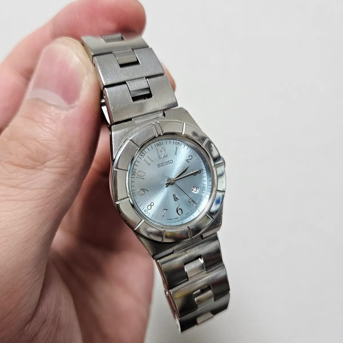 세이코 lk 루키아 터키쉬블루 쿼츠 시계 Seiko lukia