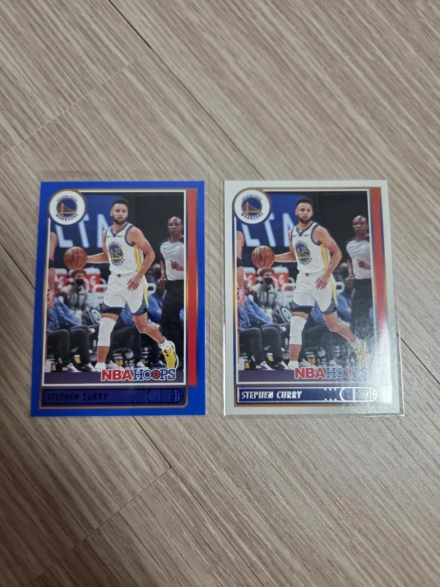 스테판 커리 NBA HOOPS 카드 블루/화이트 2장