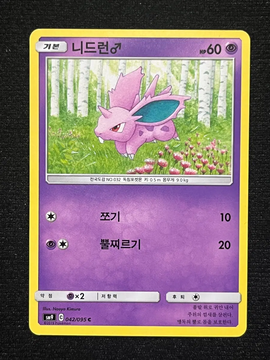 포켓몬카드 니드런 (sm9)-2019-