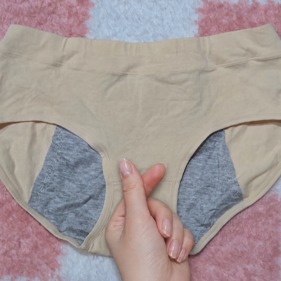 D(중고) 여성 베이지 위생 팬티 XL