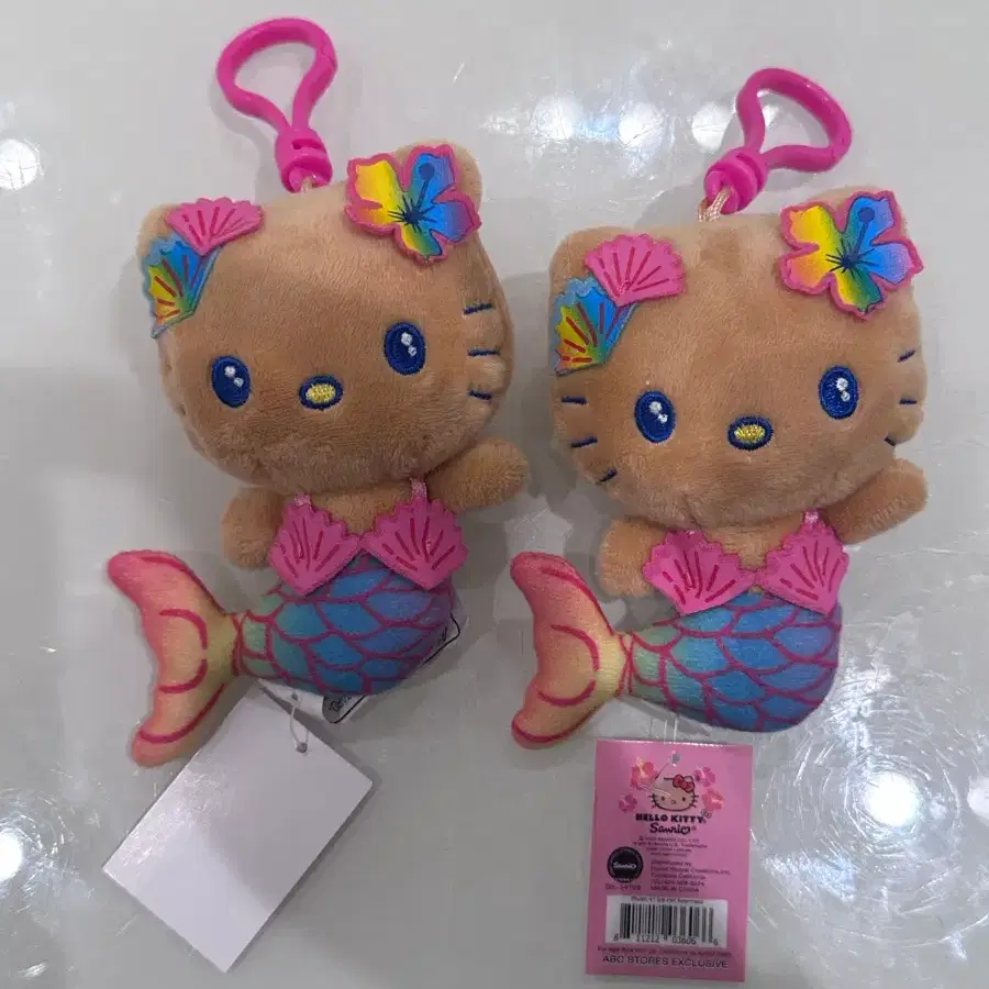 하와이 머메이드 키티 키링 개당