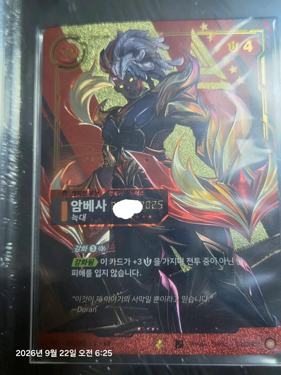 티원 시그니처 도란사인카드 231번