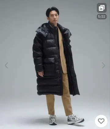[시착만 한 미사용] 뉴발란스 다운 코트 MET24 블랙 사이즈 M