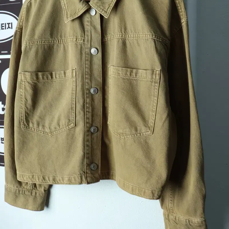 W(L-XL) 자라 집업 바람막이 점퍼자켓 트러커 크롭-H39508