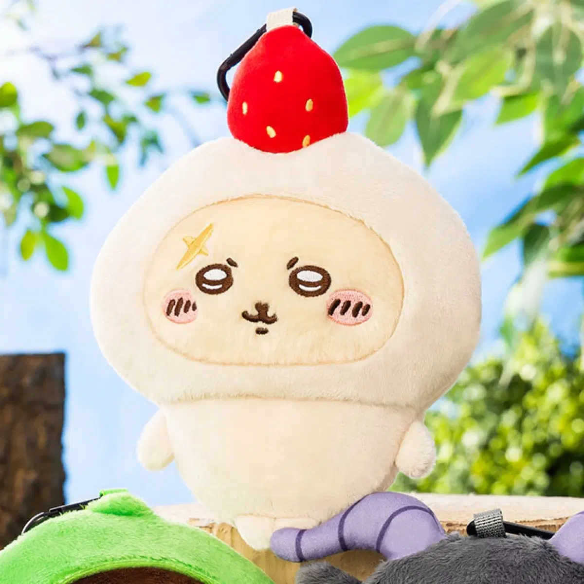 먼작귀 치이카와 할로윈 가마구치 랏코 인형 딸기 파우치