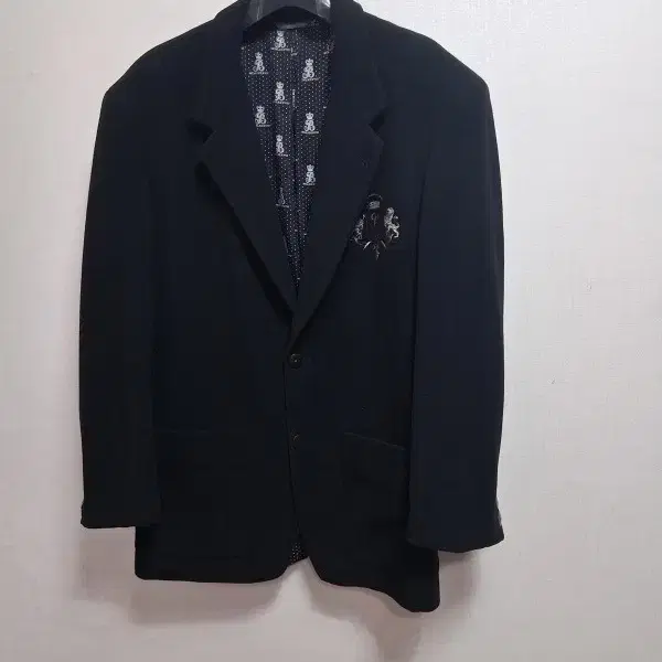 [Made in Italy] 비블로스(Byblos) 캐시미어 혼방 오버핏 콤비 자켓 (100)