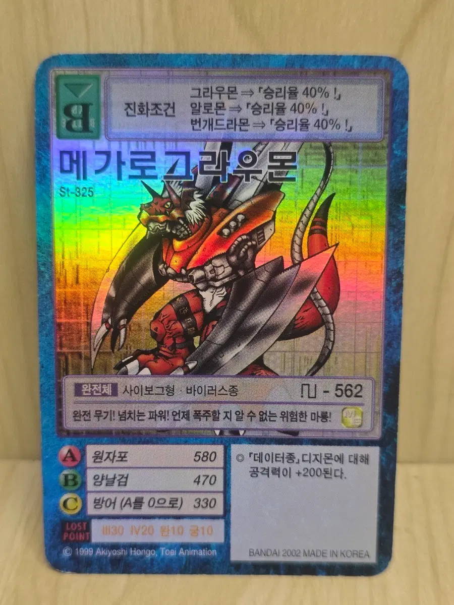 디지몬카드, 구디지몬카드, 메가로그라우몬 카드, 디지몬