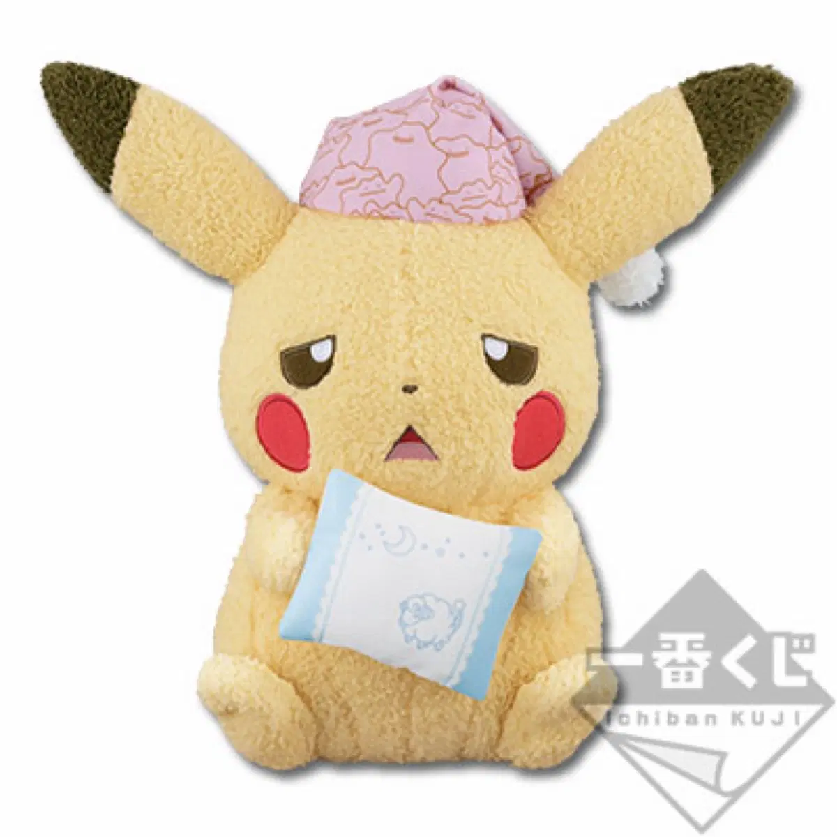 고전 제일복권 포켓몬스터 A상 피카츄 꾸벅꾸벅 졸음 봉제 인형 25cm 우토우토