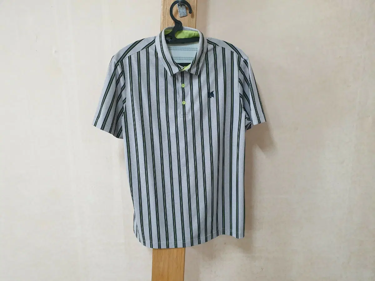 LYNX GOLF 남성 스트라이프 카라티 100