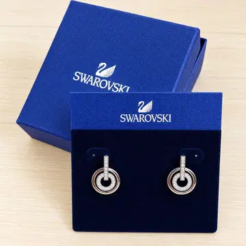 SWAROVSKI 서클 귀걸이 실버