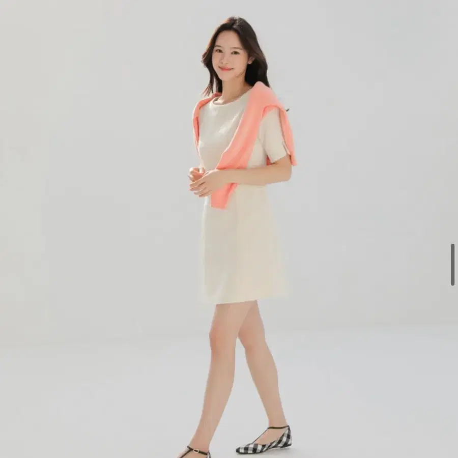 eune 이태리 캄포레 원단 눈내리는봄날가 트위드 원피스