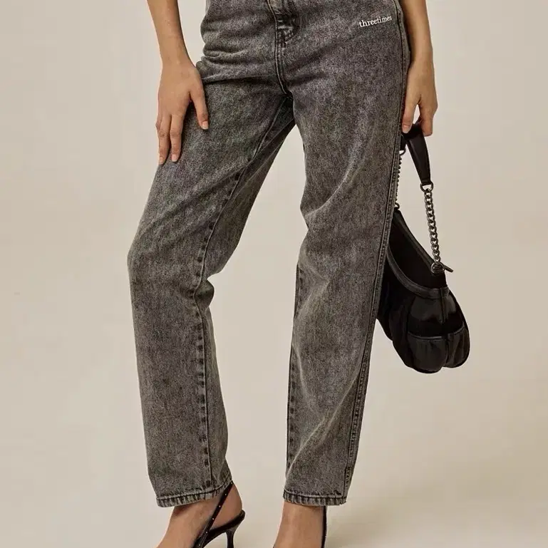 쓰리타임즈 classic straight jeans