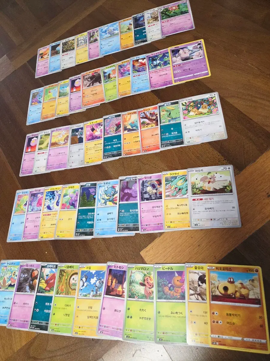 포켓몬카드 트레이너 카드 기본 일괄 50장(이브이 포함)