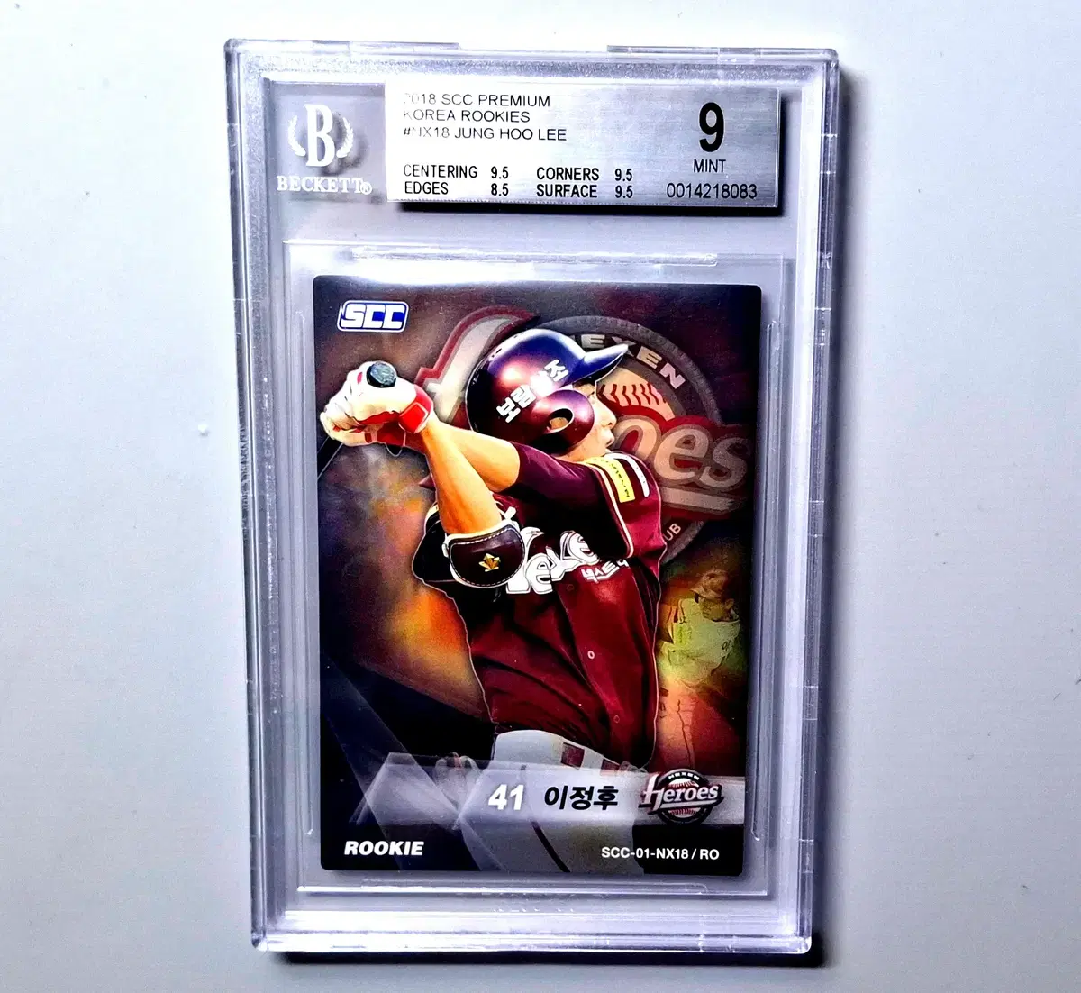 2017 SCC 이정후 '루키' 찐루키 카드 BGS9 MLB 샌프란시스코 자이언츠