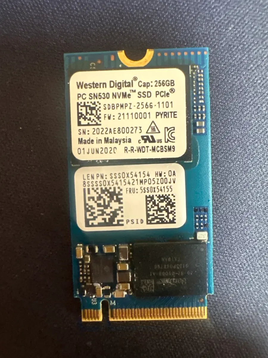 웨스턴디지털 NVMe SSD 256GB PC SN530