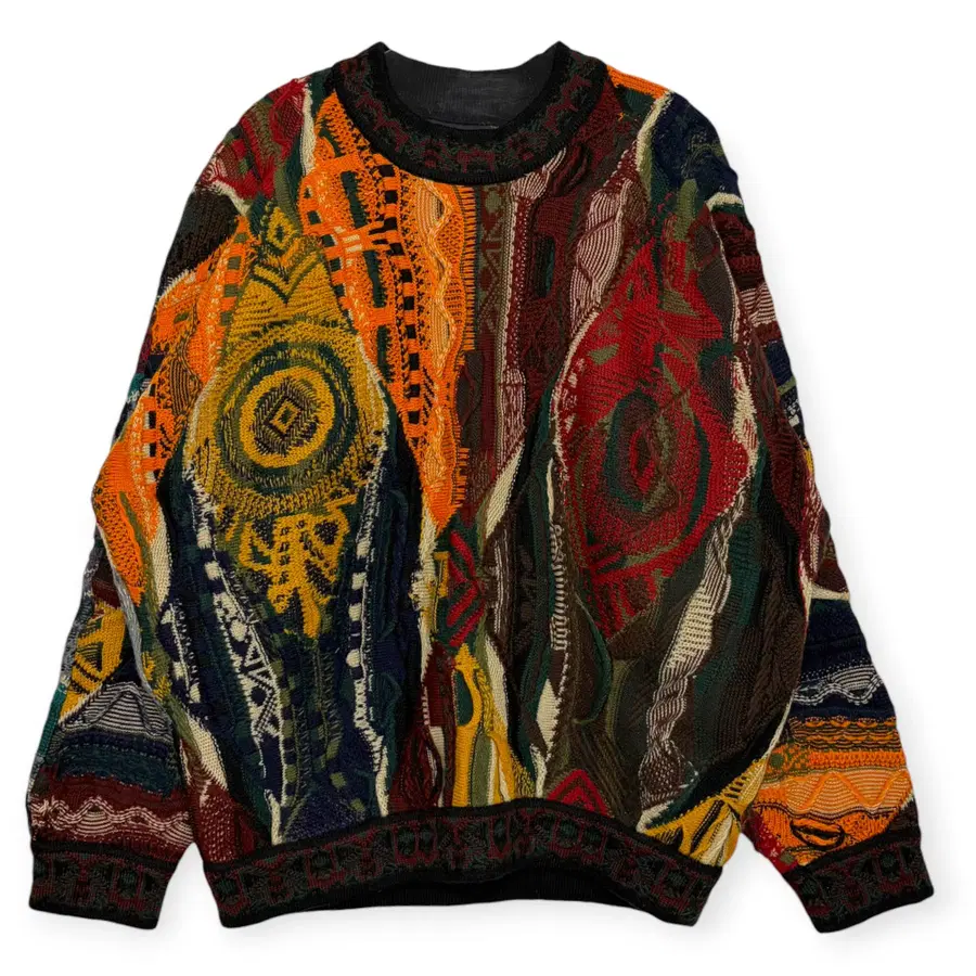 coogi 쿠지 패턴 니트 티셔츠