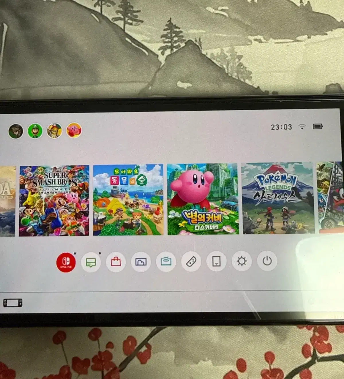 닌텐도 스위치1 oled + 내장칩5실물칩2