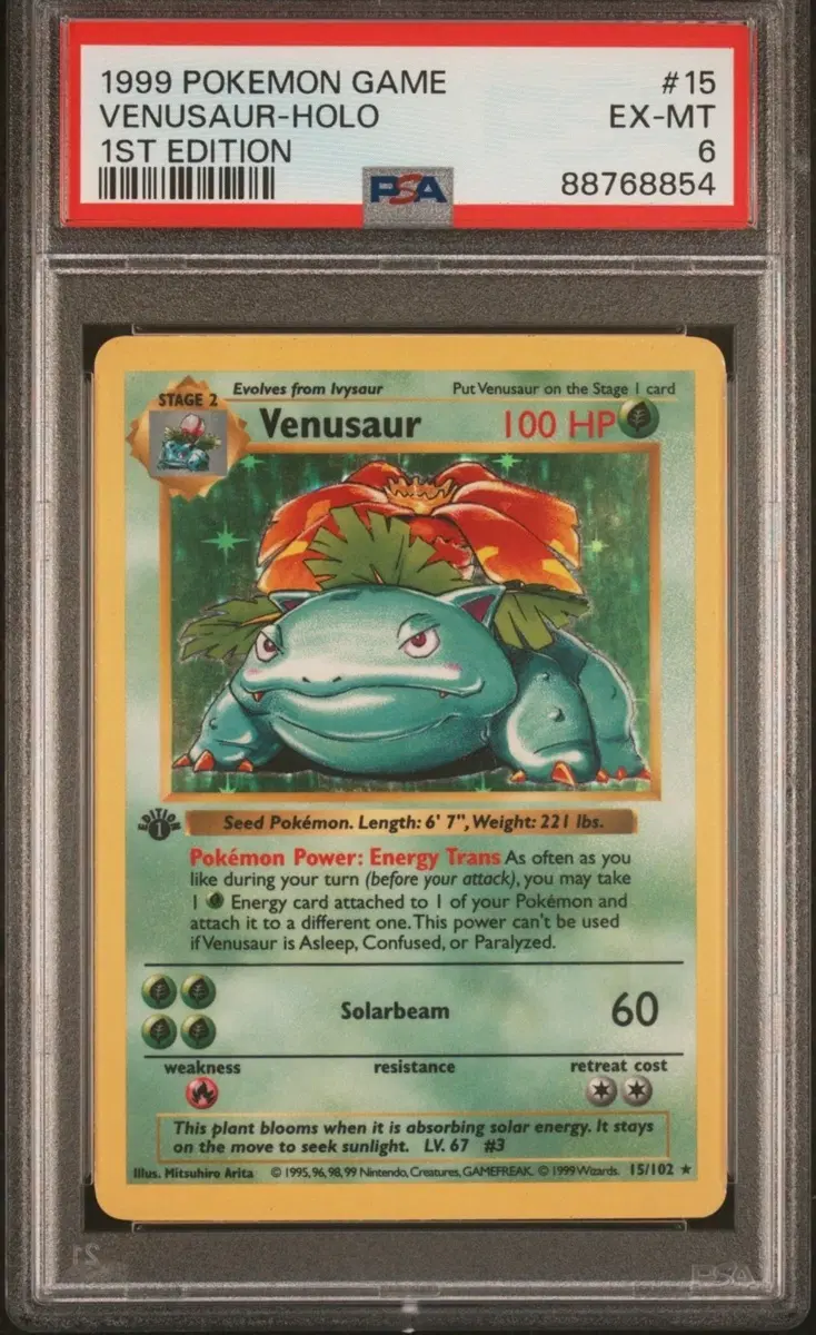 (영문판)1999 1st Edition 이상해꽃 psa6