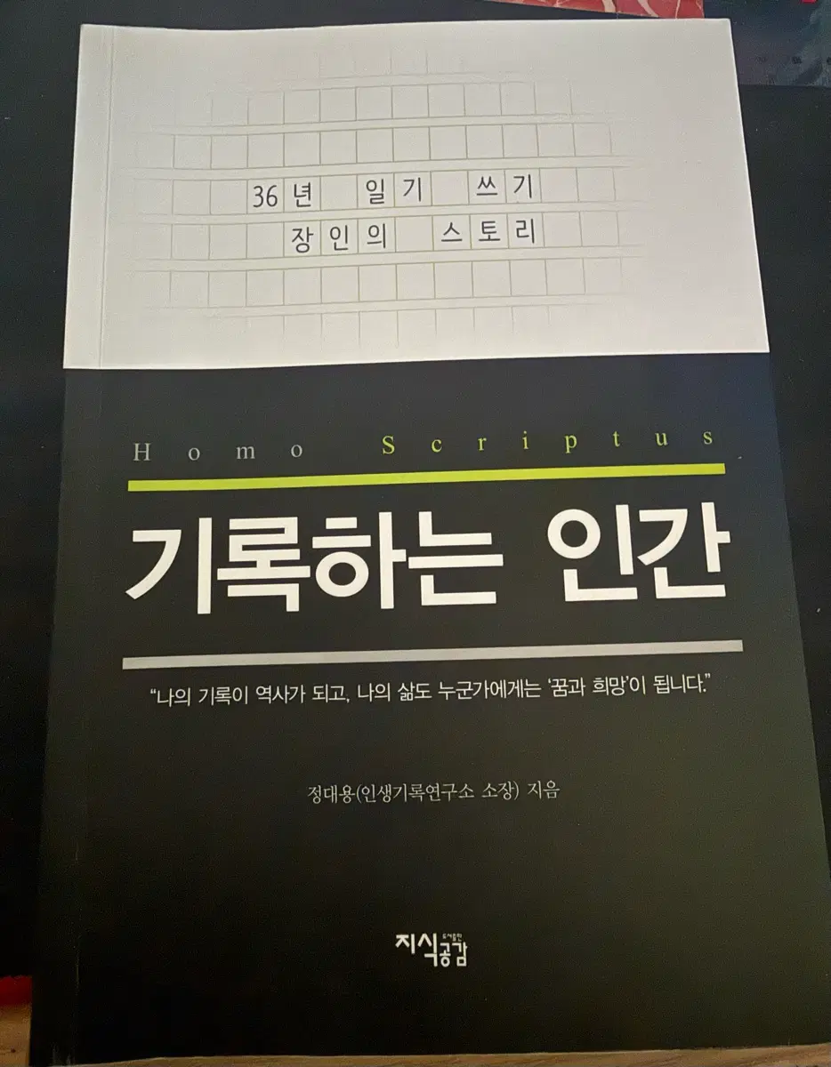 기록하는 인간 ㅡ 정대용 책 도서 판매