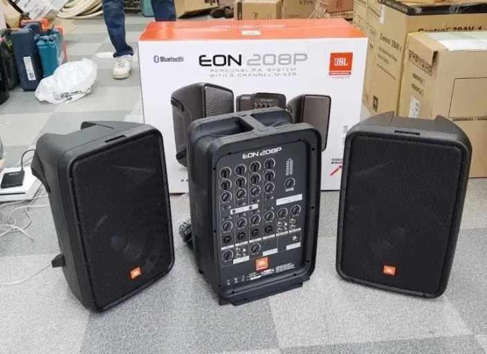 jbl eon208p 야외행사용스피커 정품