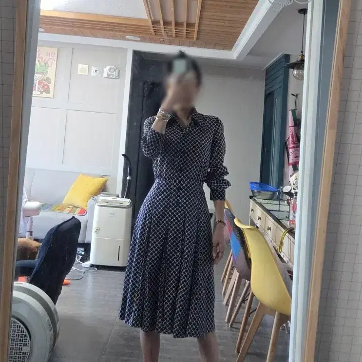 이태리산 70's 오리지날 빈티지 아카이브 원피스.사용감 거의 없음.