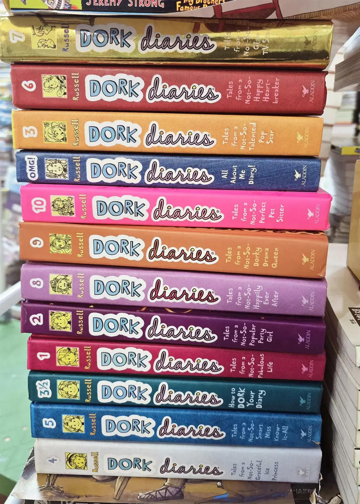 Rachel Renee Russell Dork diaries ALADDIN 12권 세트 어린이영어 중고책