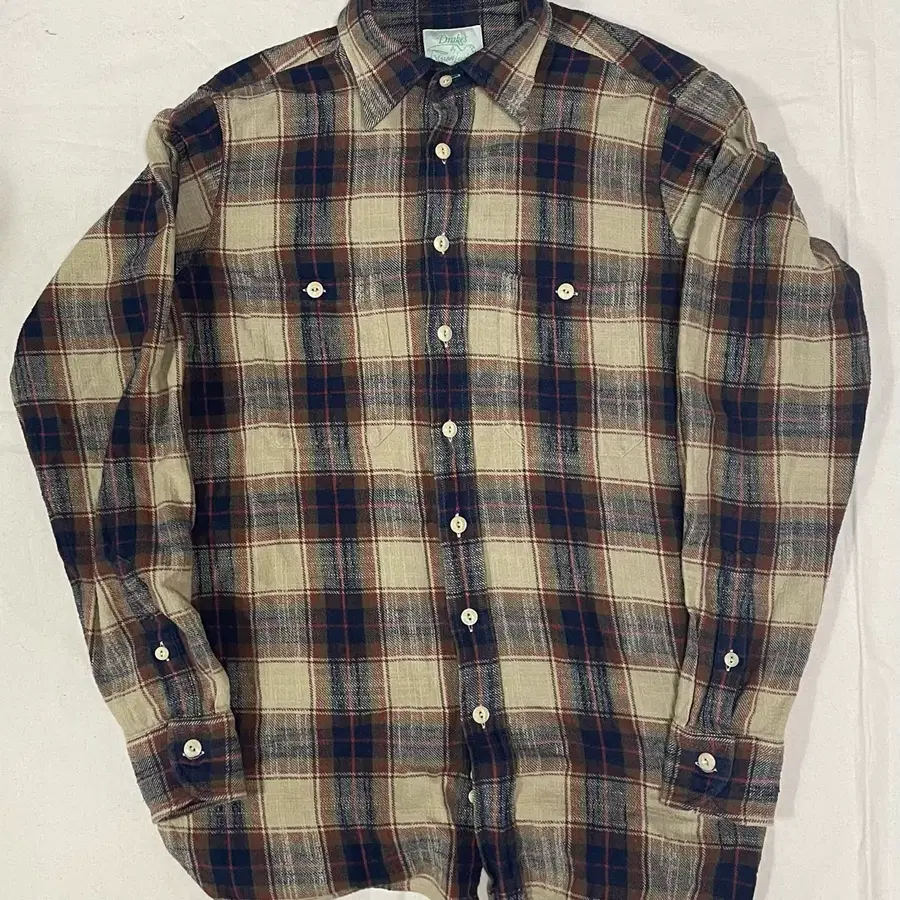 드레익스 Drake's by A. Levine/Work Shirt/L