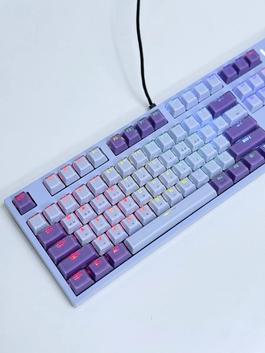 [당일발송]앱코 AN08라일락 게이밍 기계식키보드 광축 클릭