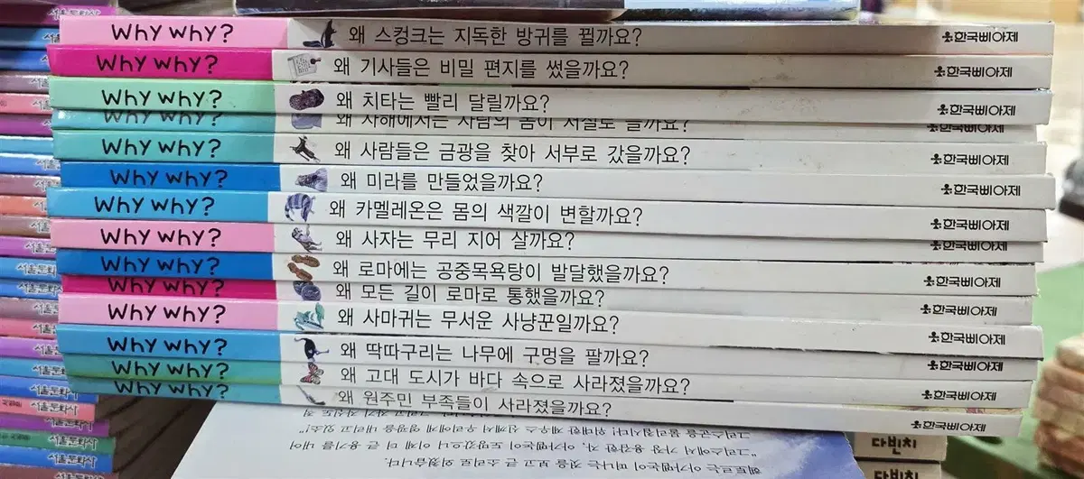 why why? 한국삐아제 14권 세트 어린이책 중고책