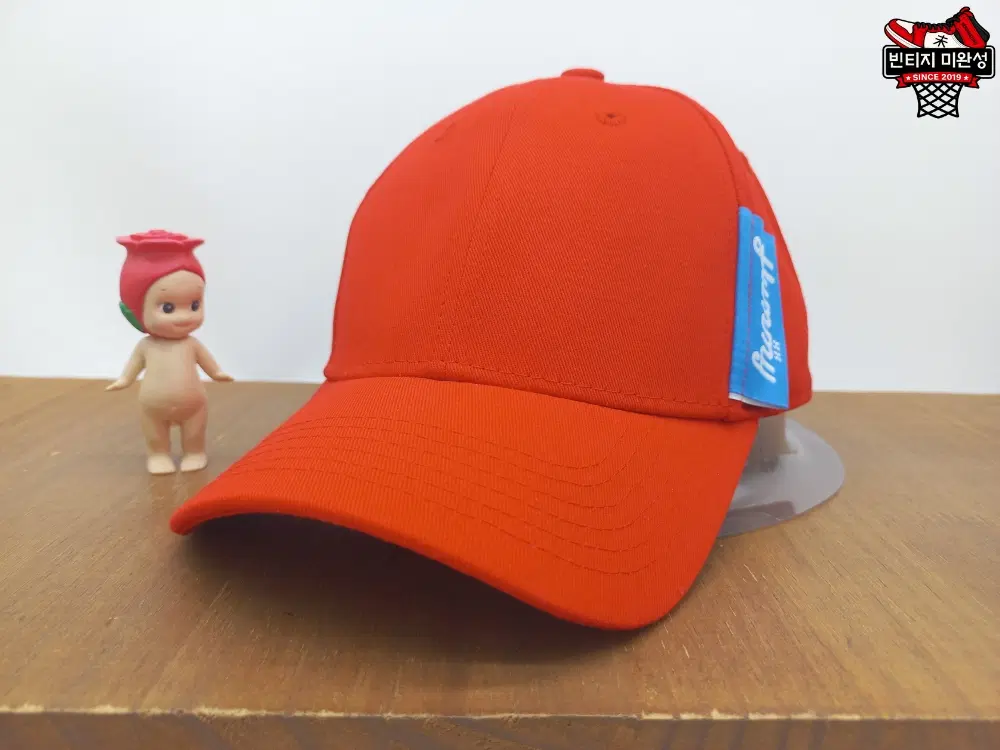 [새상품] 햇츠온 엘스팅코 아동용 볼캡 베이직 키즈 야구모자 레드