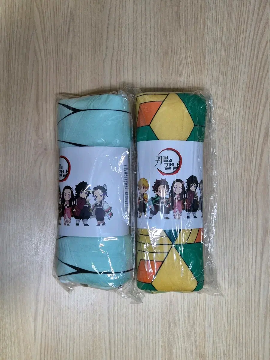 귀멸의 칼날 담요 기유 + 시노부 2종 세트